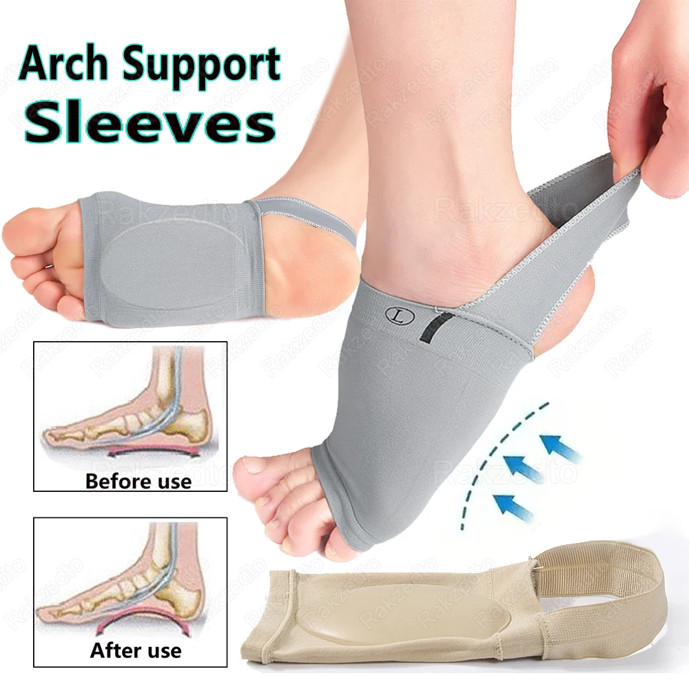 

Silicone Orthopedic insoles for Shoes Men Women Flat Foot Corrector Arch Support Sleeves Plantar fasciitis Pain Relief insole