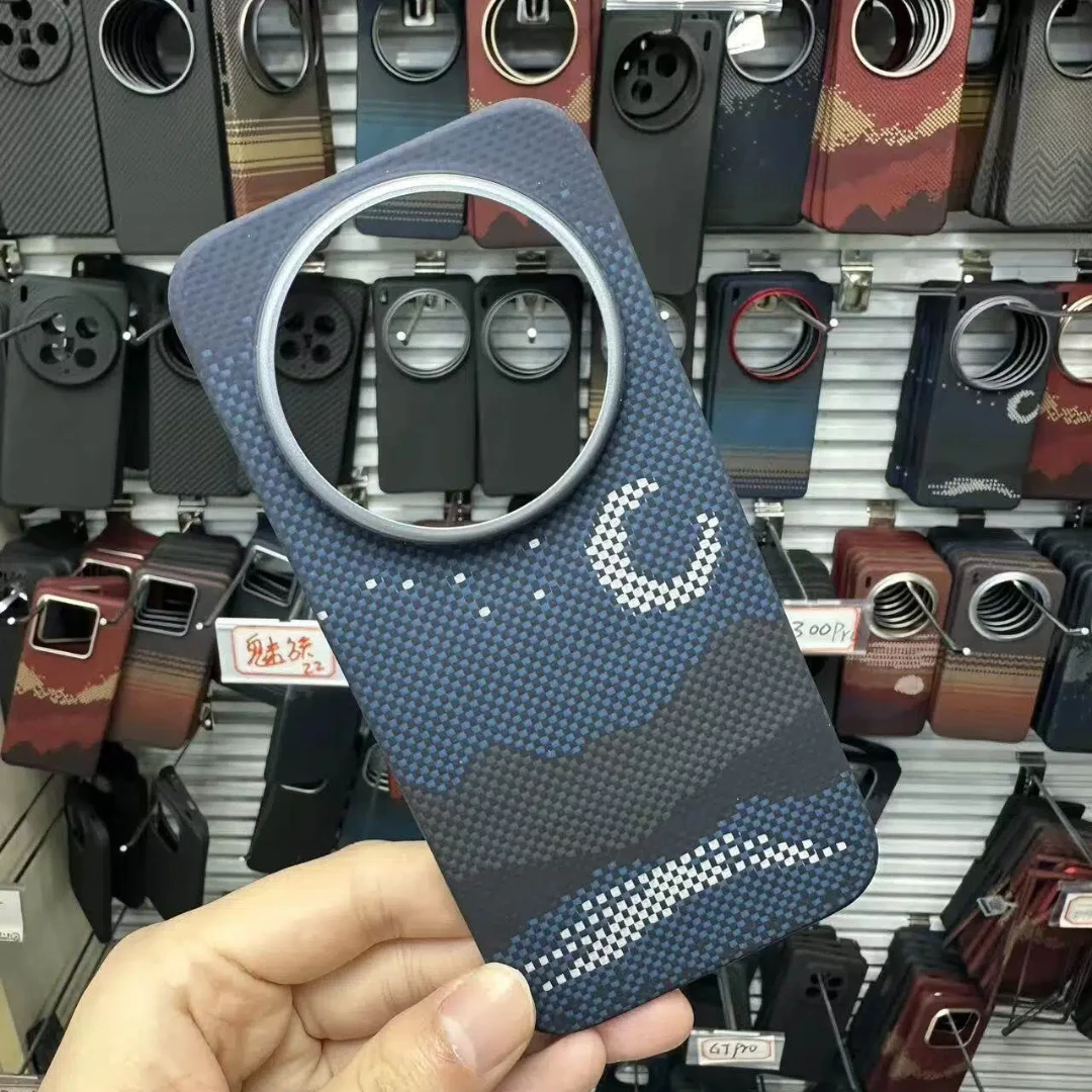 

Для Xiaomi 17U кевларовый чехол для мобильного телефона из арамидного волокна Xiaomi 17 ультратонкий магнитный жесткий чехол