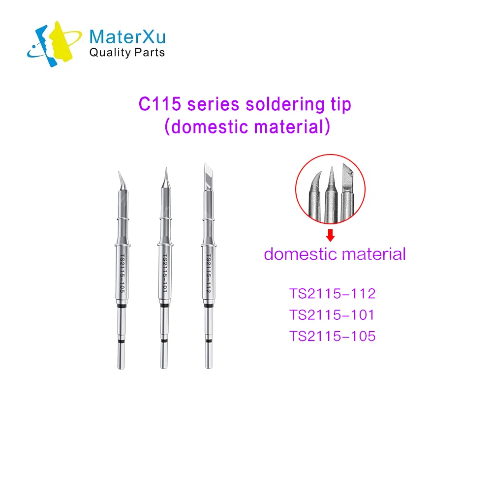 OEM i2C C210 C245 C115 Soldering Iron Tips Curve Sharp Blade for JBC Original T210 Handle SUGON T36 Electric Station Set Kits