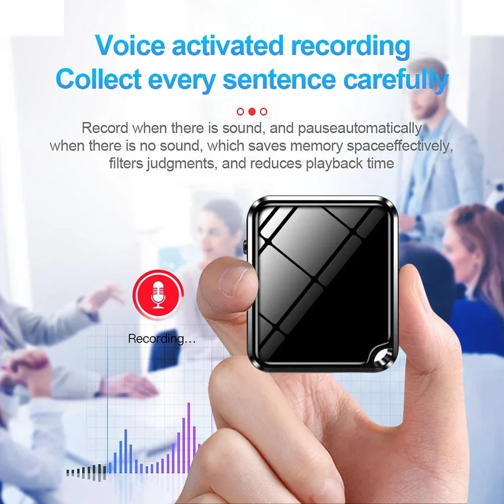 

50Hour Mini Digtal Voice Recorder 8/16/32G Portable Professional Voice Activated Dictaphone HD Noise Reduction Record MP3 Player