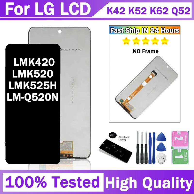 LMK420 LMK520 LMK525H LM-Q520N Premium Lcd For LG K42 K52 K62 K62+ Q52 LCD Display Touch Screen Digitizer Assembly