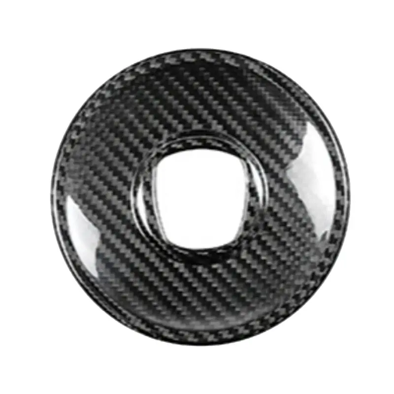 

Steering Wheel Center Cover Steering Wheel Carbon Fiber Sticker For Fiat 500 2008-2024 Car Interior Accessories