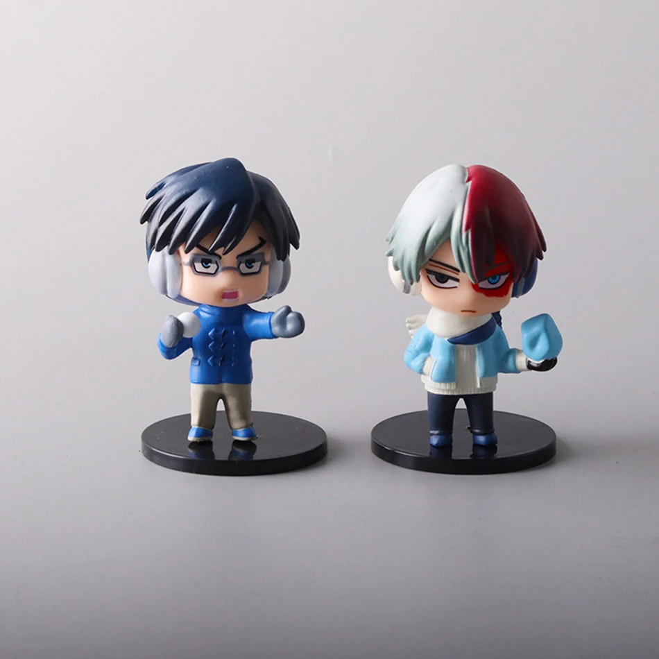 ماي هيرو أكاديميا 6 قطع إصدار ليندا. Midoriya All Might Bakugou Shoto Ochaco PVC Figur deaction Boku no Hero regalo muñeca