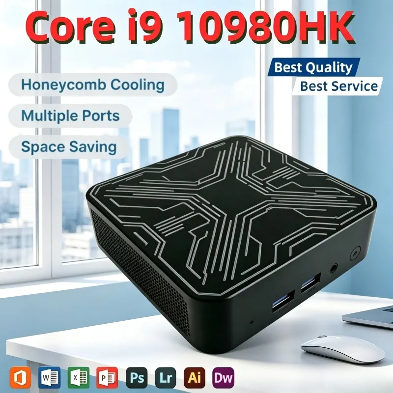 Desktop Gamer Computer Portable High Performance New Mini PC Core i9 10980HK 16GB 1TB 2TB SSD 4K HD Gaming