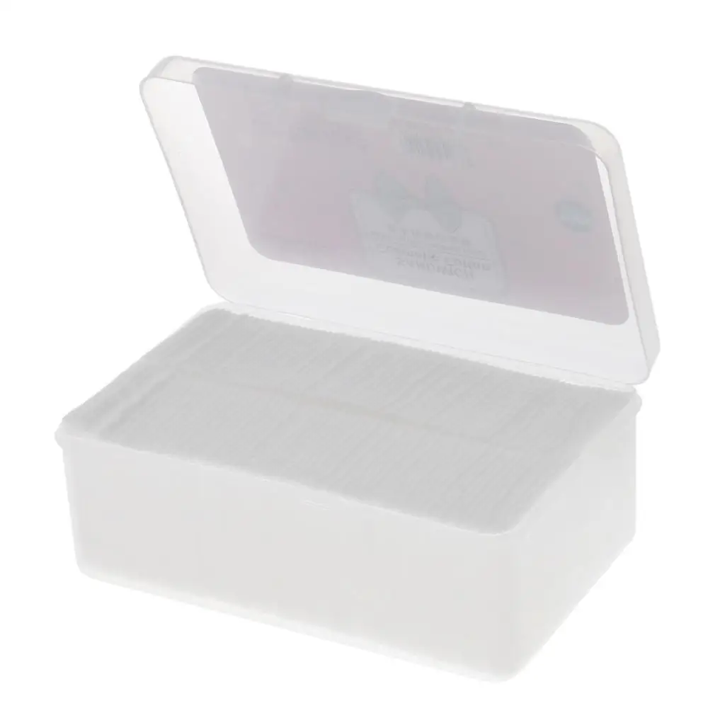 1000pcs/Set Makeup Cotton Pads Squares, Face Cleaning Wipe Tissue Nail Art Remover Cleanser Pads Organic