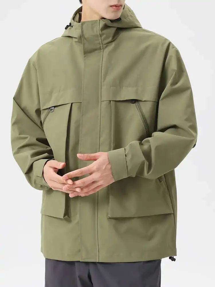 

Мужская куртка с капюшоном, ветровка, Тренч большого размера 6XL, 7XL, 8XL, черные легкие пальто больших размеров, свободные мужские водонепроницаемые дышащие софтшелл