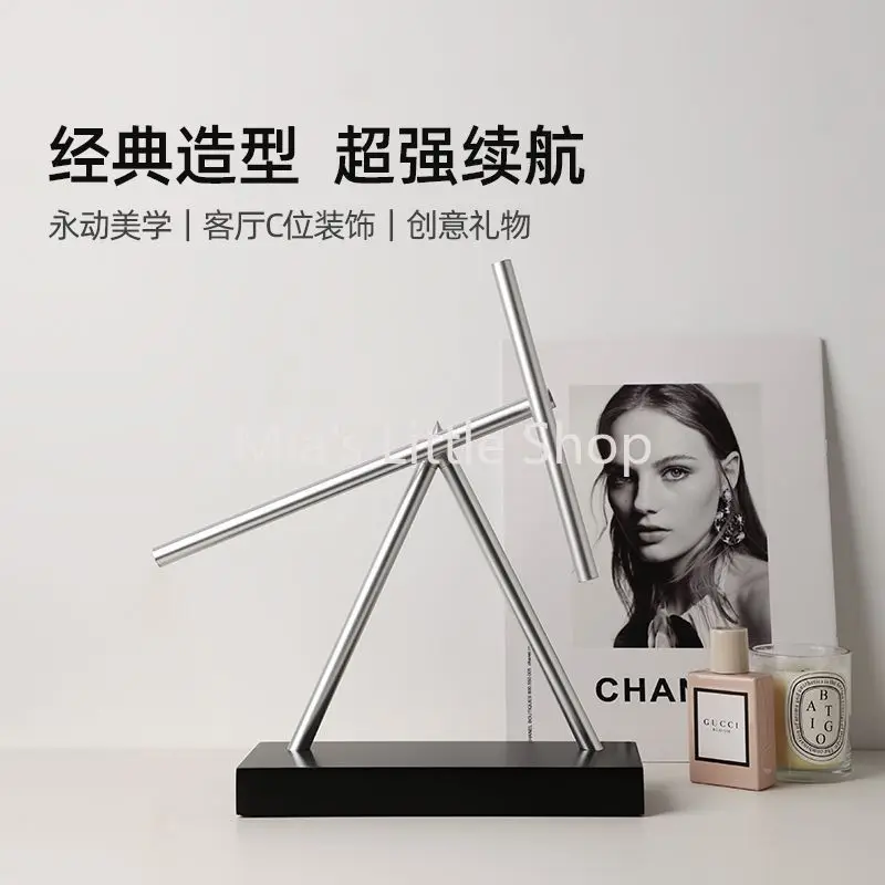 Chaos Pendulum Perpetual Motion Toy Kinetic Art Desk Decor Physics Gift for Office Home Living