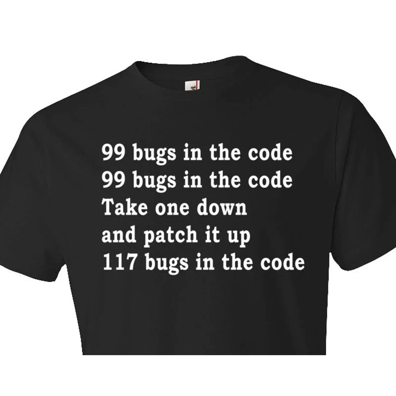 99 Bugs In The Code Funny Programmer T Shirt Software Engineer Coder  vintage Washed Stylish Versatile streetwear Comfortable