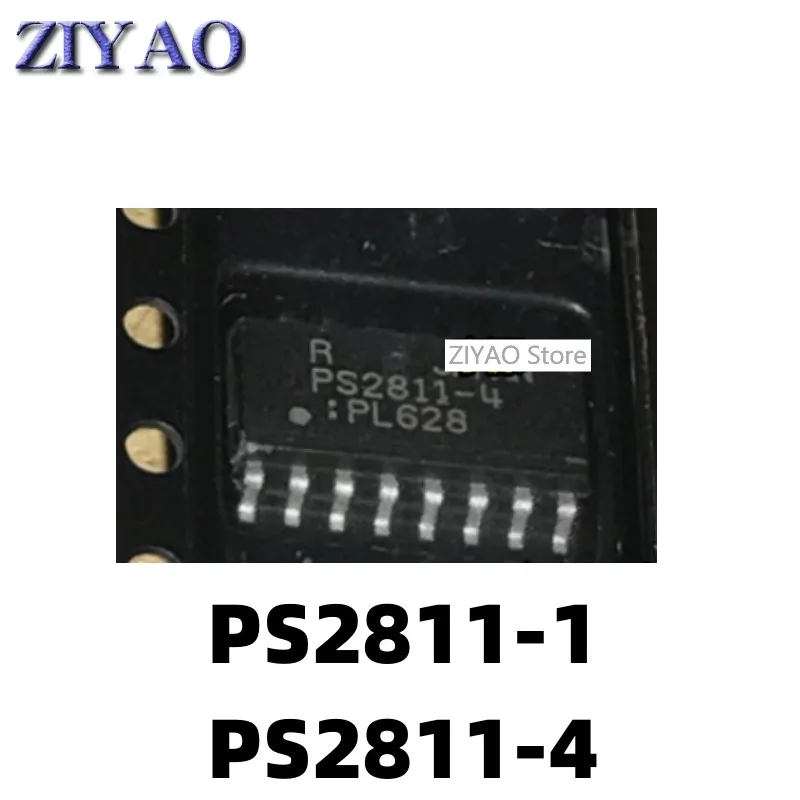 5PCS PS2811-1 PS2811 screen printing 11 SOP4 PS2811 PS2811-4 optocoupler patch SOP-16