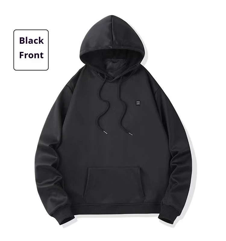 New Five Zone Heating Hoodie Intelligent USB Electric Men's Clothing Sweatshirts Loose Spring Auutumn