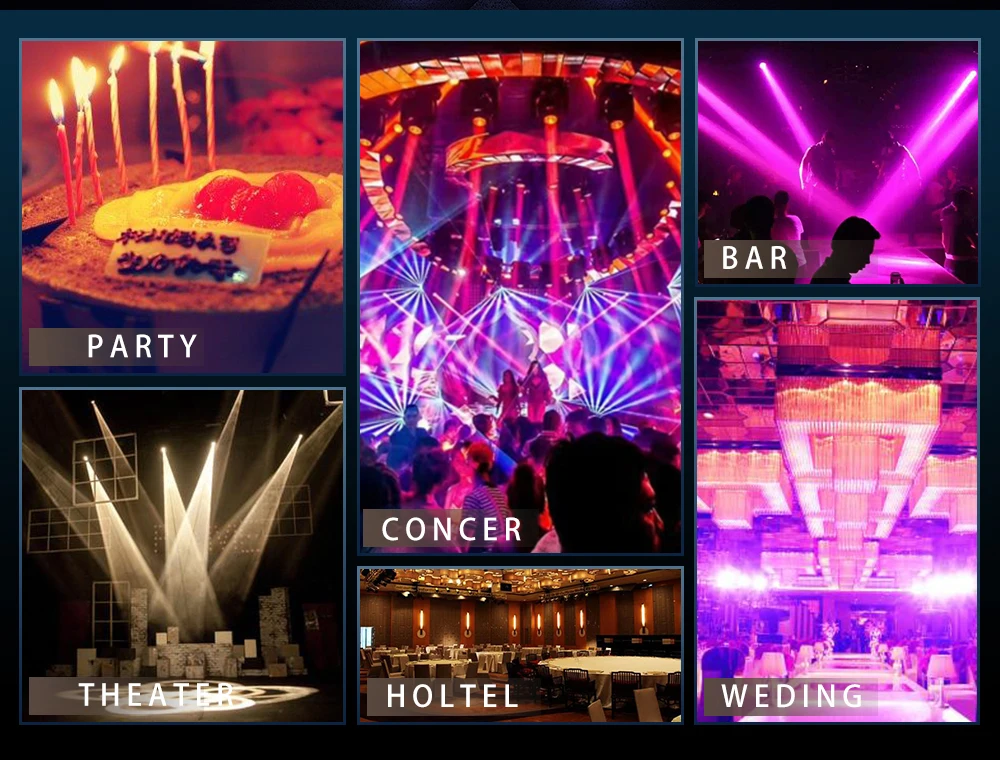 SHEHDS 1/2 Stück Glühbirne 17R 350W Beam Moving Head Beleuchtung Frost 6-Farben-Regenbogeneffekt für DJ-Party, Tanz, Hochzeit, Clubs, Konzerte – Detail 2