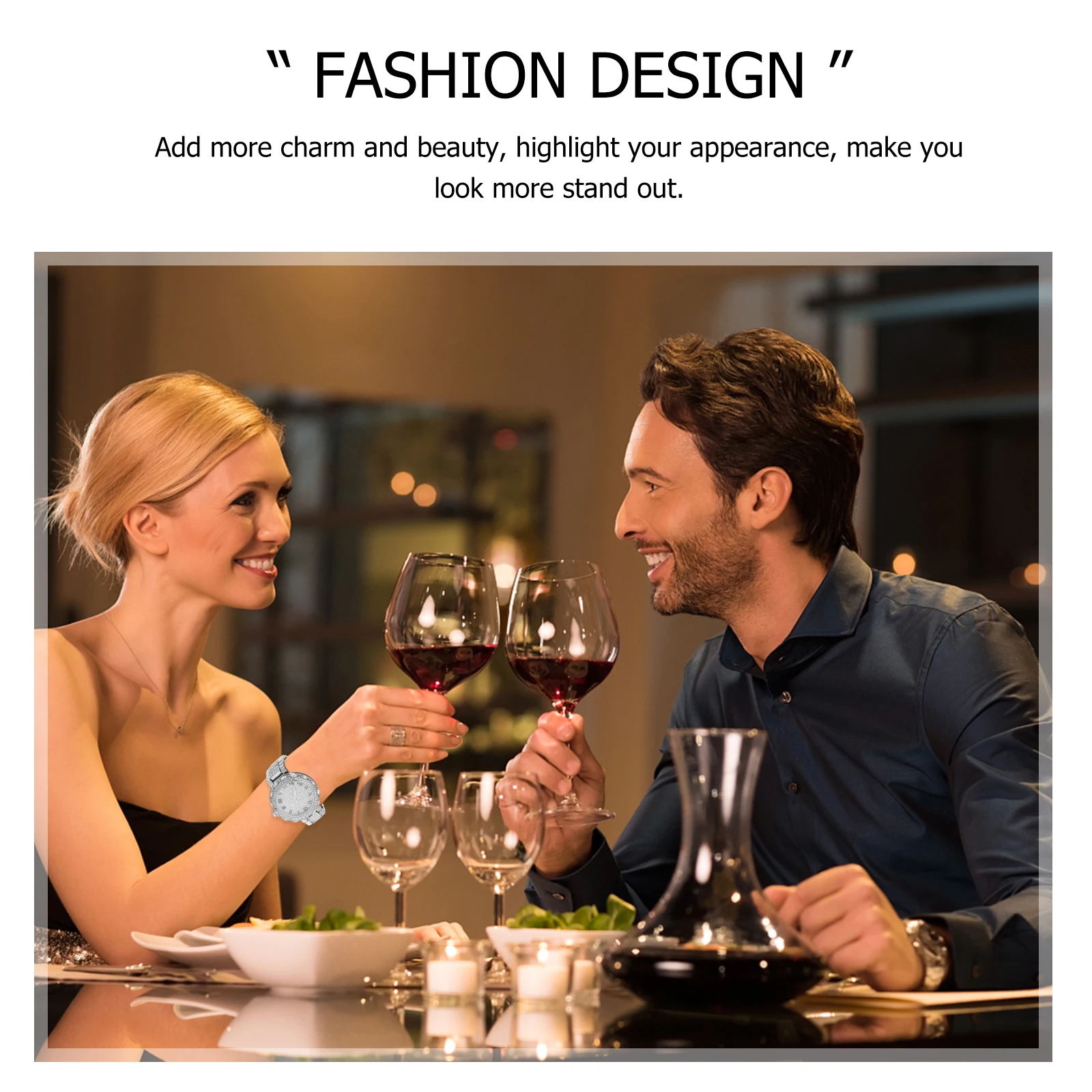 

Rhinestone Watch Women Quartz Lady Watch Girls Wristwatch Adjustable Strap Birthday Gift Elegant Fashion Ladies Bracelet Student