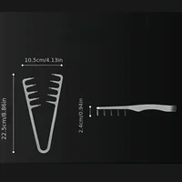 1/2Pcs Volumizing Wide-Tooth Hair Styling Comb Curling Tools Fluffy Texture for Men Ideal for All Hair Types Hairstyling Tools 6