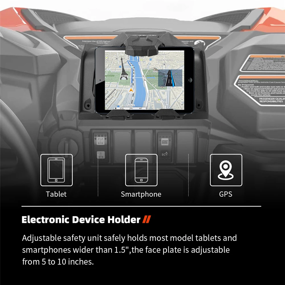 Electronic Device Phone Tablet GPS Holder Mounts for Polaris RZR XP 1000 XP4 Turbo 2019 2020 2021 2022 Accessories