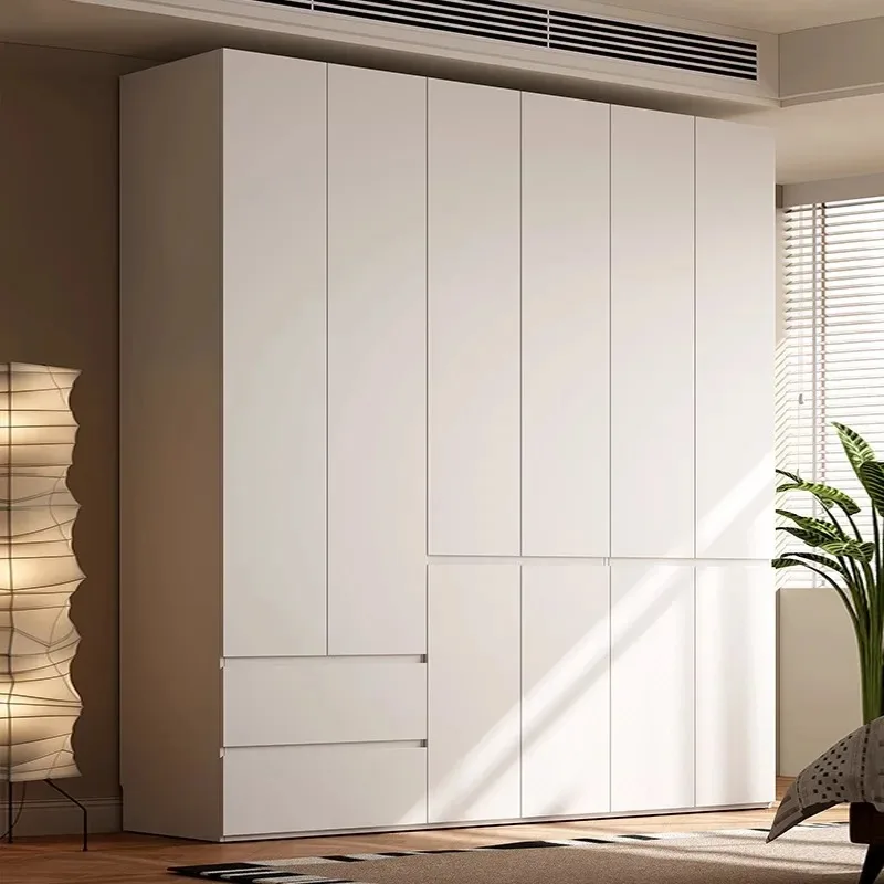 New aluminum alloy wardrobe for home master bedroom, modern minimalist aviation aluminum light luxury multi-compartment