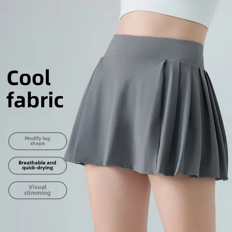 

Короткая юбка с высокой талией и антибликовым покрытием, быстросохнущая спортивная теннисная юбка, женская мини-плиссированная юбка для фитнеса, танцев, гольфа, бадминтона