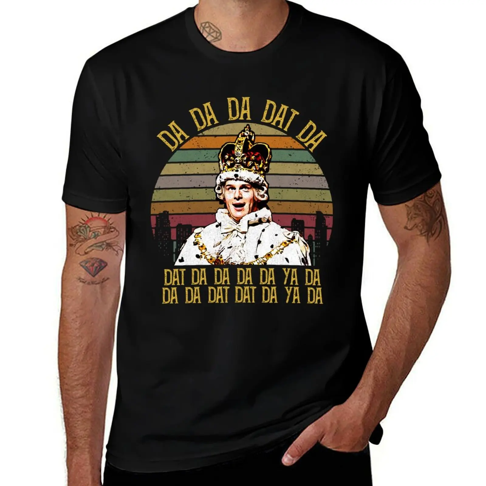 

King George - Da Da Da Dat T-Shirt man t shirt cotton high quality t shirts for man cotton funny T-Shirt