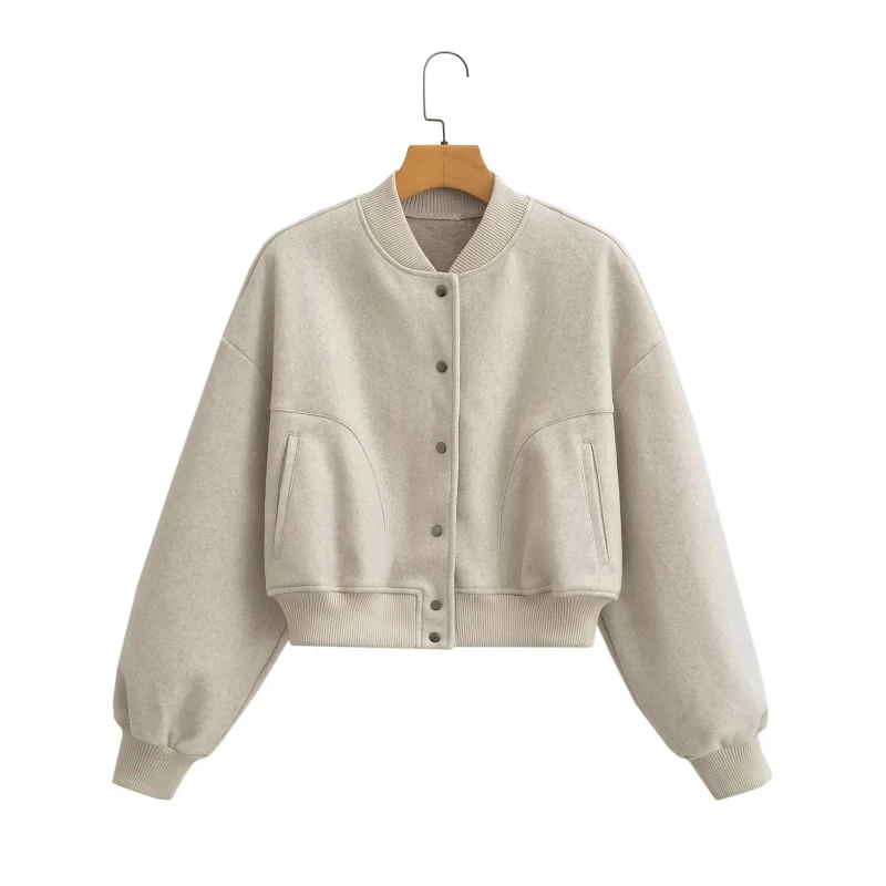 

Women's Autumn New American Short Style Pilot Fashion Jacket Jacket