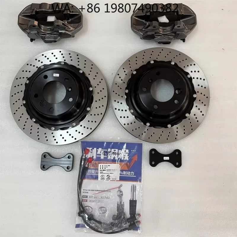 

380x28mm Drilled 4 Brake Disc Kit High Performance Racing Modified Caliper System For 2005 Luxury Off Road Performance Vehicle