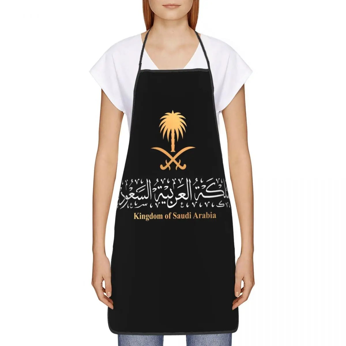 Kingdom Of Saudi Arabia Funny Aprons Men Women Adult Unisex Kitchen Chef Bib Tablier Cuisine Cooking Baking Painting