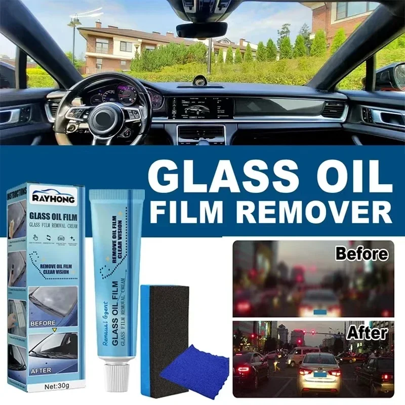 Car Windshield High Quality Glass Cleaning for Bathroom Window  Oil Film Removal Paste Powerful Glass Cleaner Tools New