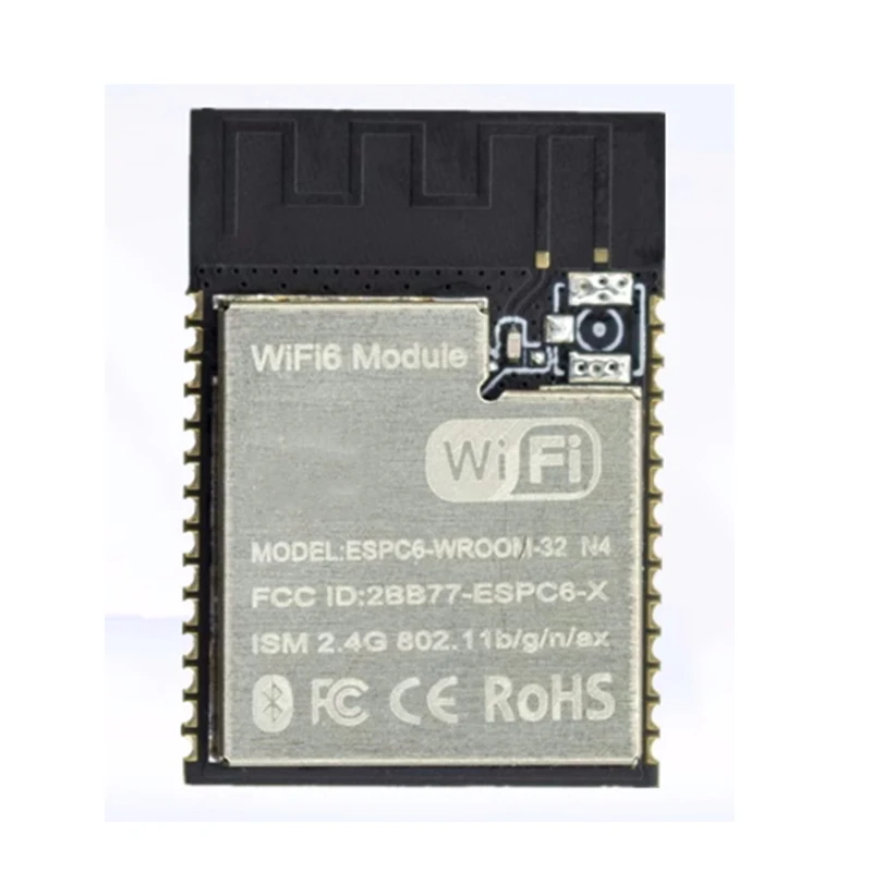 ESP32-C6-WROOM Module Espressif AIoT,WiFi4 Wi-Fi 6 in 2.4 GHz band, Bluetooth 5, Zigbee 3.0 and Thread