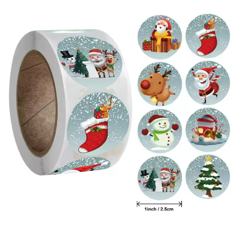 Children's Christmas gift label stickers School teachers commended students reward Self-adhesive Decorative gifts series - Image 14