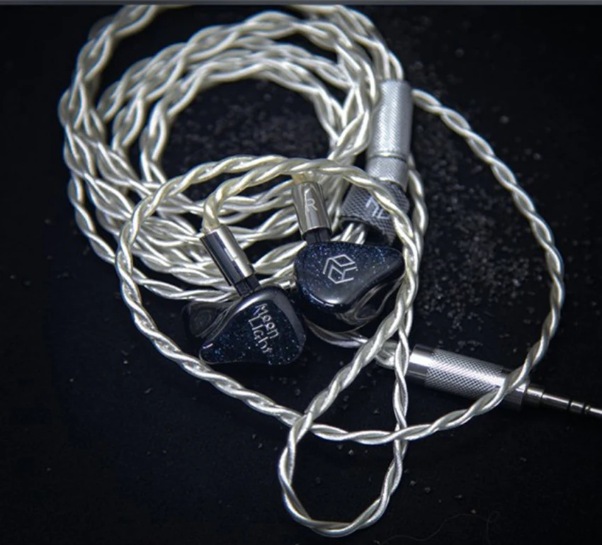 Yanyin Moonlight 2EST + 4BA + 1DD Dynamic Hybrid 2pin 0.78 มม.HiFi Music Monitor Audiophile สเตอริโอเบสหูฟังชนิดใส่ในหู IEMs