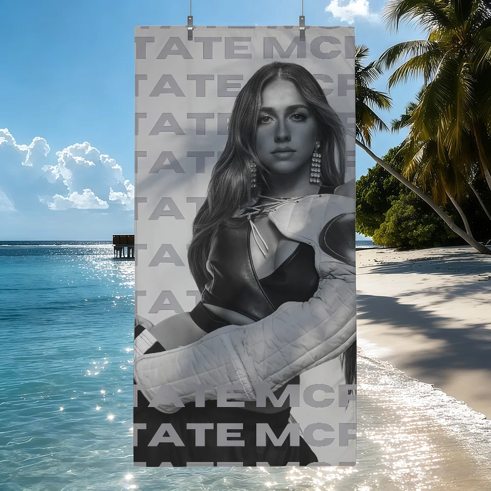 Canadian singer Tate M-McRae Towel Drying Bath Towel Applicable To Light Swimming Camping Yoga Beach Out