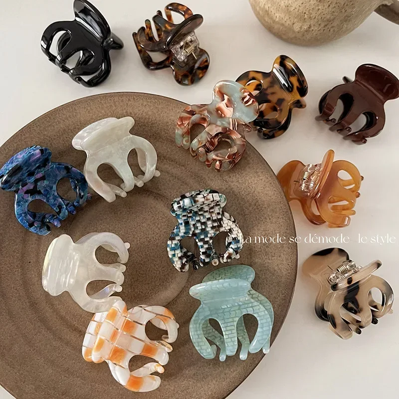 

Small Acetate Grip High Ponytail Hair-Holding Hairpin Hair Claw Hair Clip Headdress Female Bang Clip Shark Clip Hair Accessories