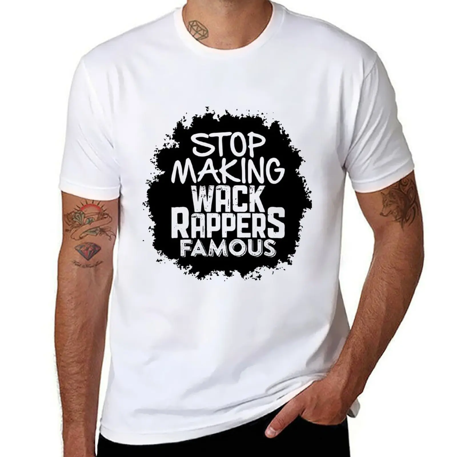 

Знаменитая футболка Stop Making Wack Rappers, мужские футболки, хлопковая футболка, футболка