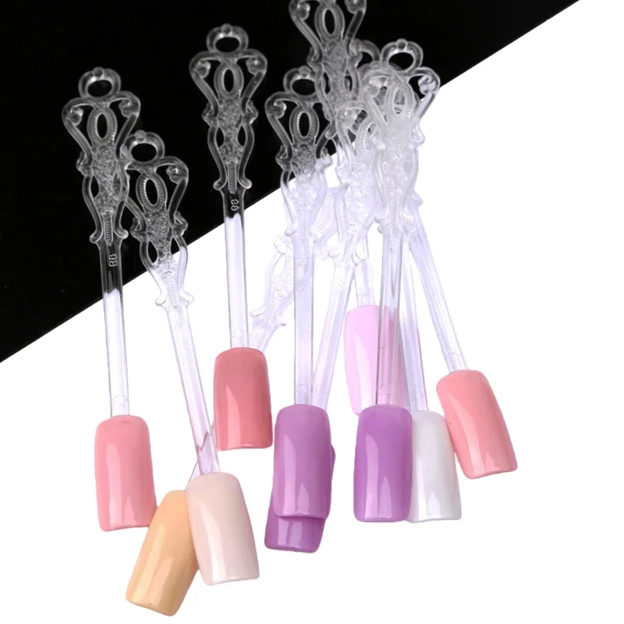 24 Stück farbige Fächer-Anzeigetafel für Gel-Nagellack-Nageldesign-Übungen und Präsentations-Probenorganisation