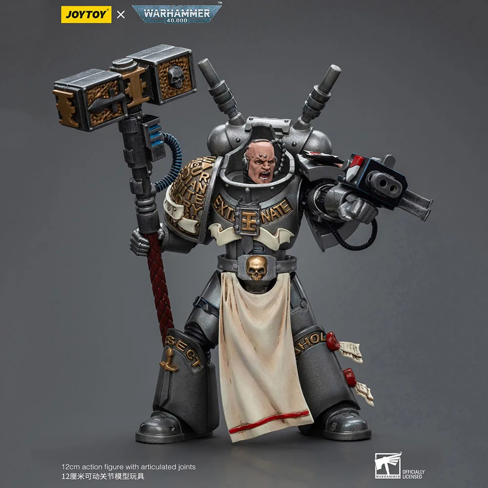 

JOYTOY Warhammer 40K 1/18 Grey Knights Interceptor Squad Interceptor Justicar Action Figure 12cm Mini Soldier Model For Collect