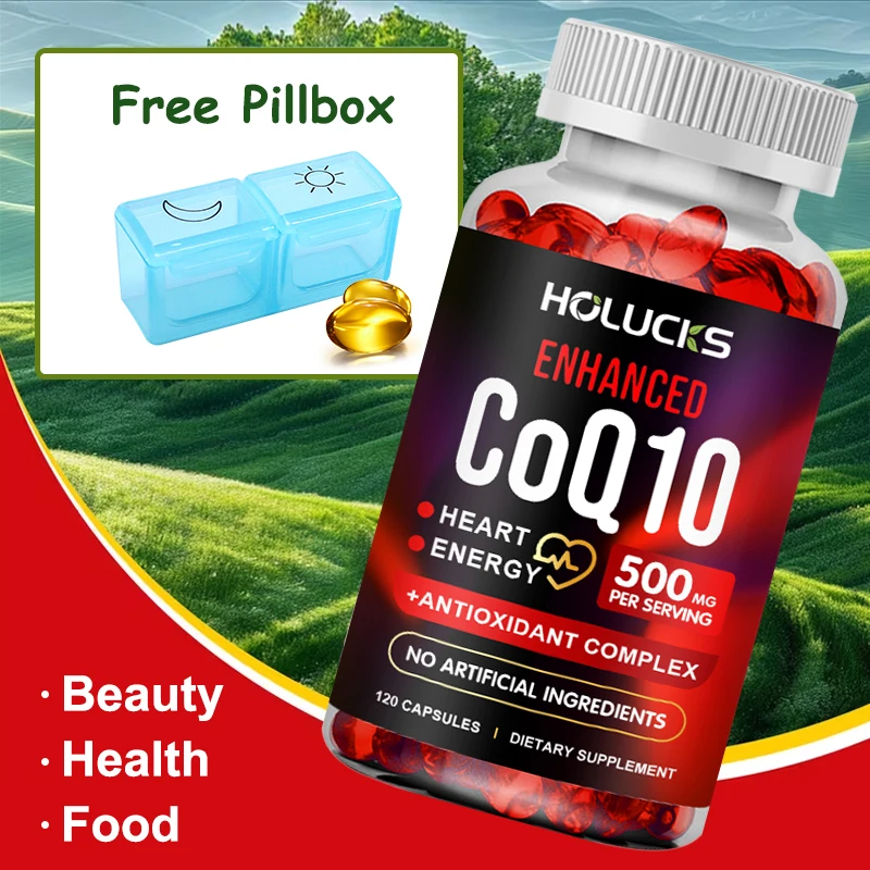 

Coenzyme Q10 Supplements, Antioxidant, for Vascular and Heart Health & Energy Metabolism, Immune Health Support