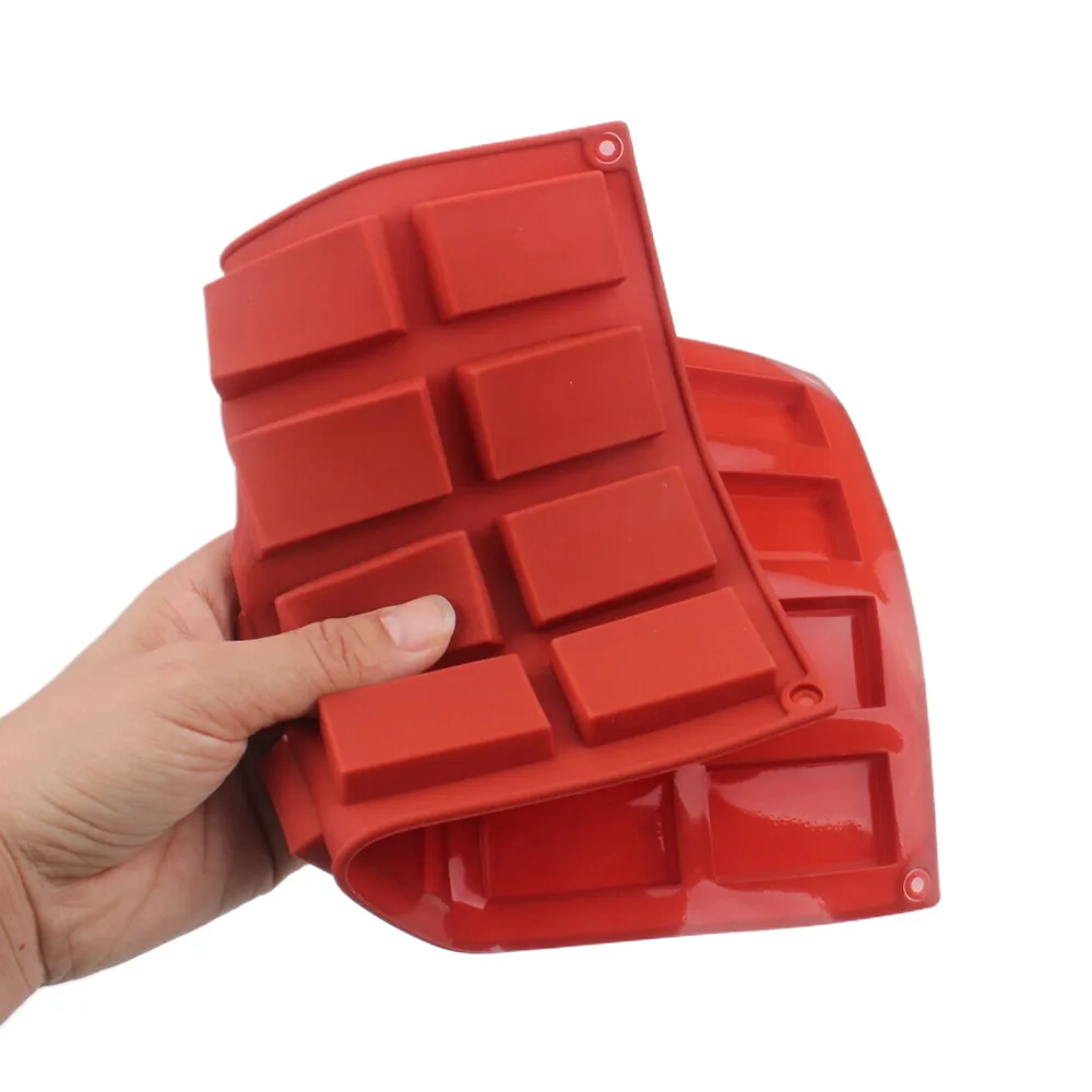 New Arrival 20 Hole Square Shape Silicone Chocolate Mold DIY Chocolate Bread Biscuit Mold Candy Pudding Dessert Cake Decoration 5