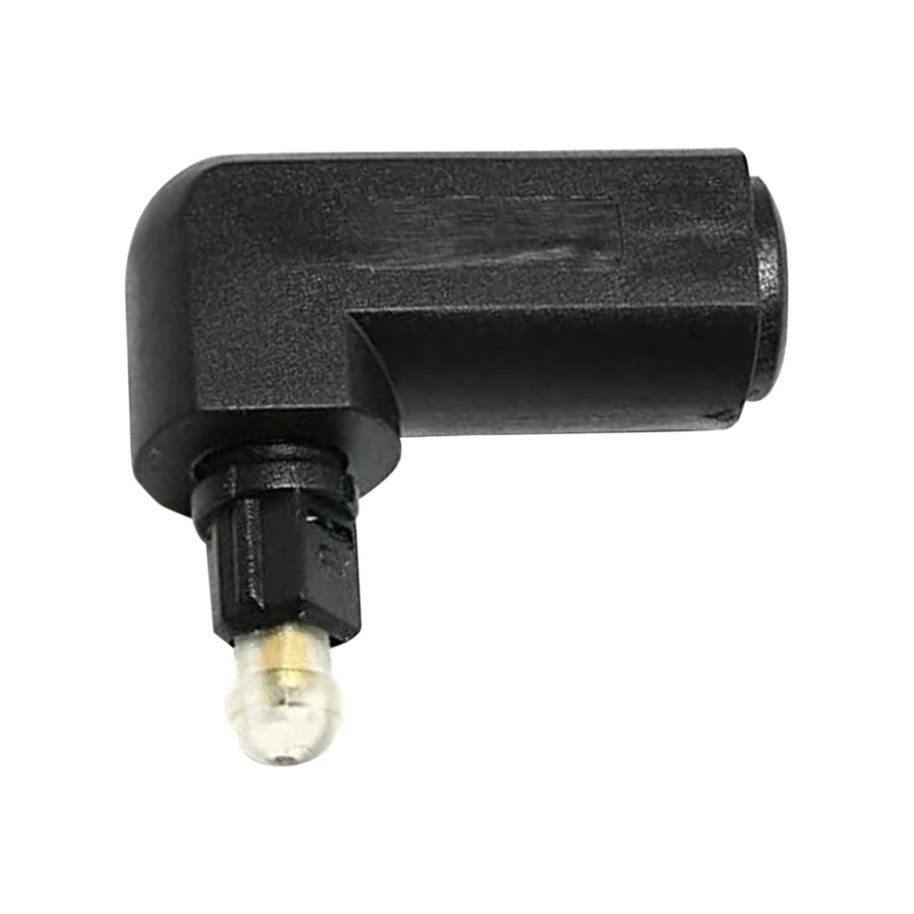 360 度デジタルオーディオコンピュータテレビ DVD オーディオ光ファイバーケーブルスクエアポート 90 度光オーディオコネクタアダプタ