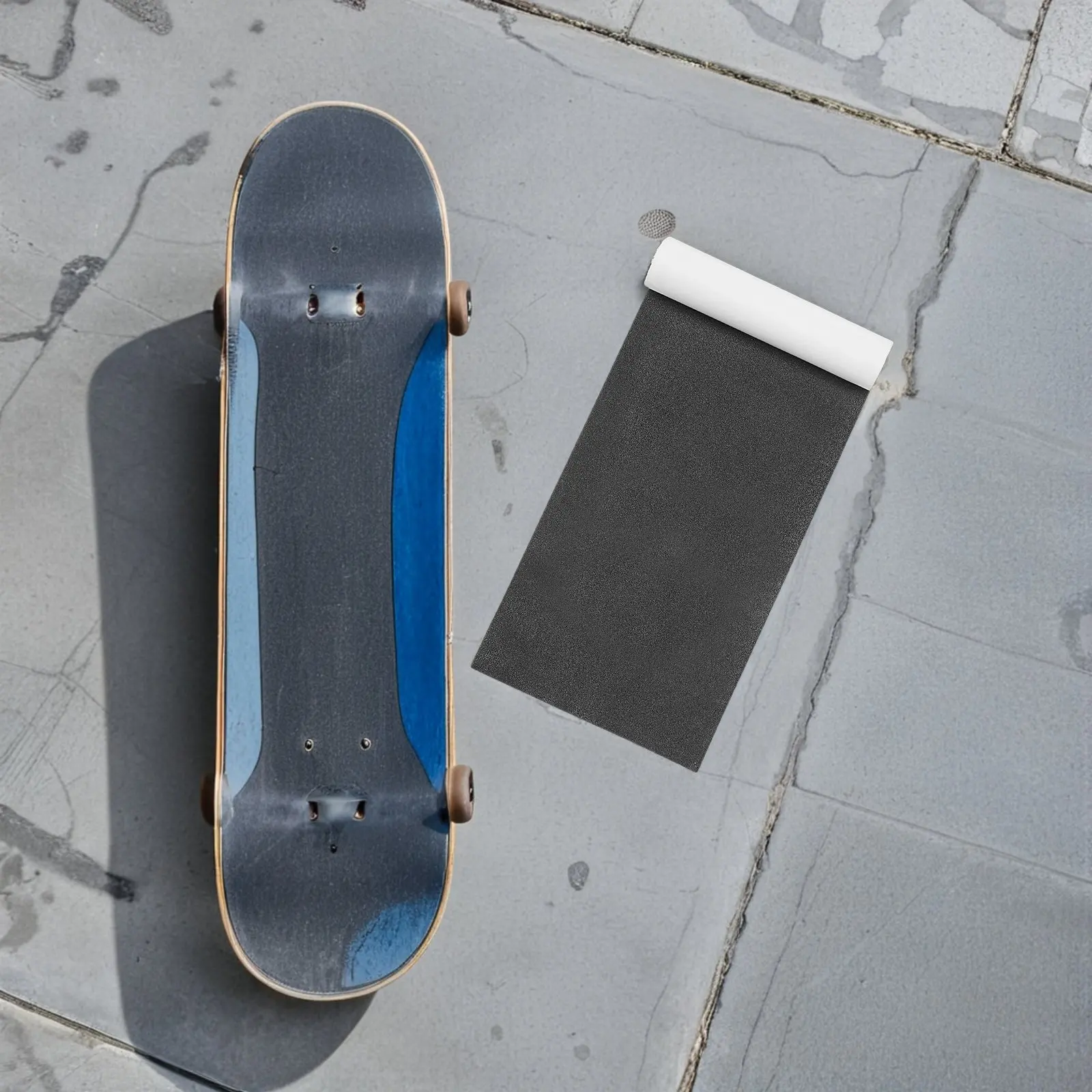 2Pcs Skateboard Grip Tape High Traction Sheet Waterproof Sandpaper 33x9 Inches Non Slip Deck Cover for Scooters Longboards