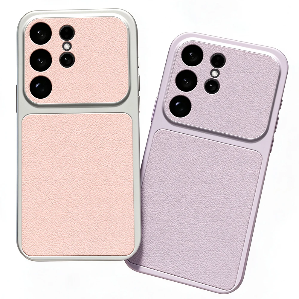 Shockproof Case For Samsung Galaxy S26 S25 S24 S23 S21 Fe S22 Ultra Plus Camera Protection PU Leather Hybrid Hard PC Thin Cover