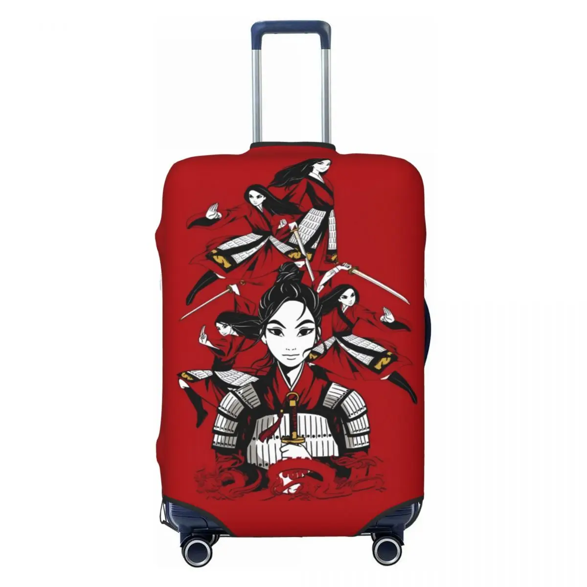 

Защитный чехол для чемодана с мультяшным рисунком M-Mulan, милый защитный чехол для дорожного чемодана, подходит для чемоданов 18-32 дюймов