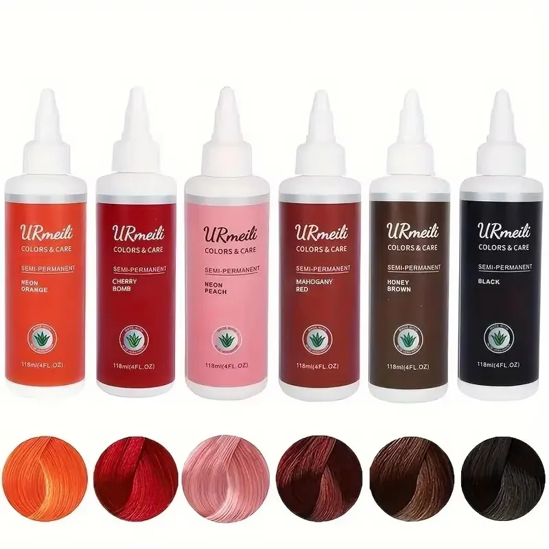 Hair Dye Semi-Permanent Color Natural Non-sticky Hair Healing Dye Cream Barber Salon Household Long Lasting Multi-Colors