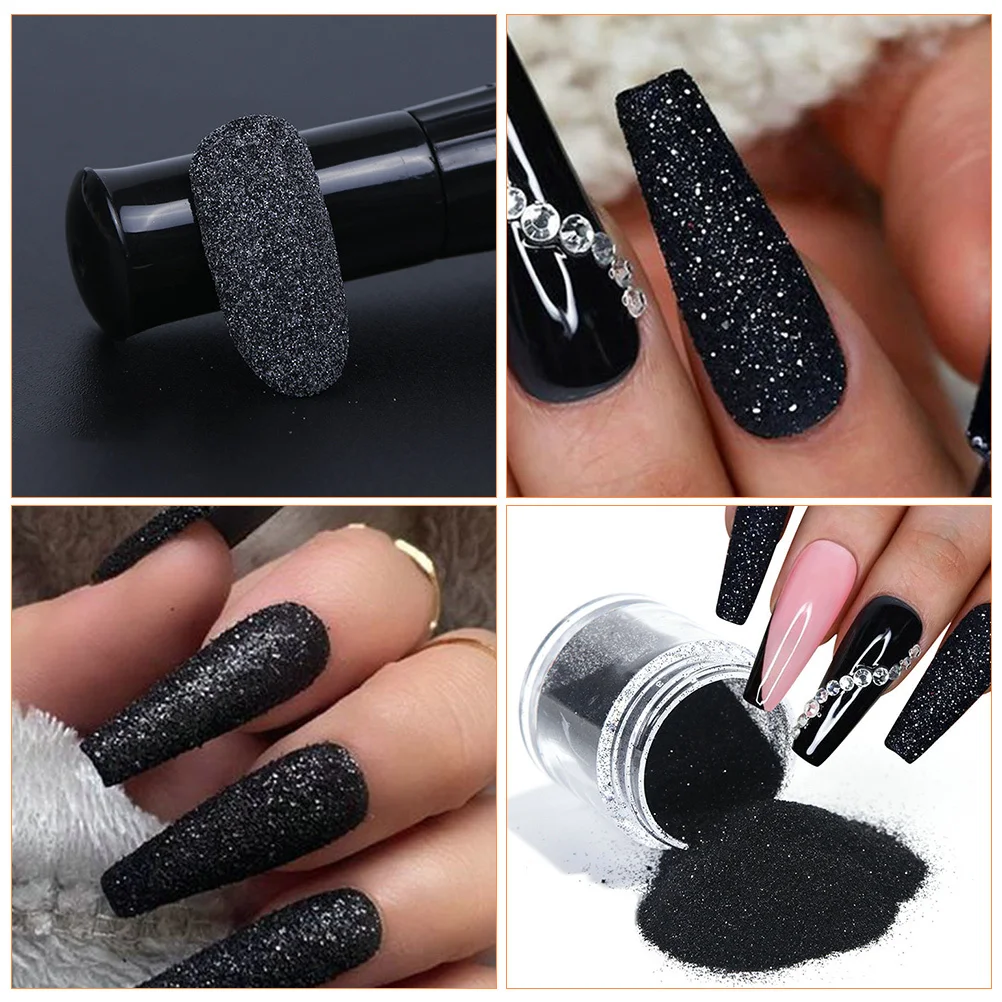 

6 Bottles Nail Art Glitter Sequins Charming DIY Manicure Decor Nail Glitter Powder Fingernail Decoration Safe Non-Toxic Supplies