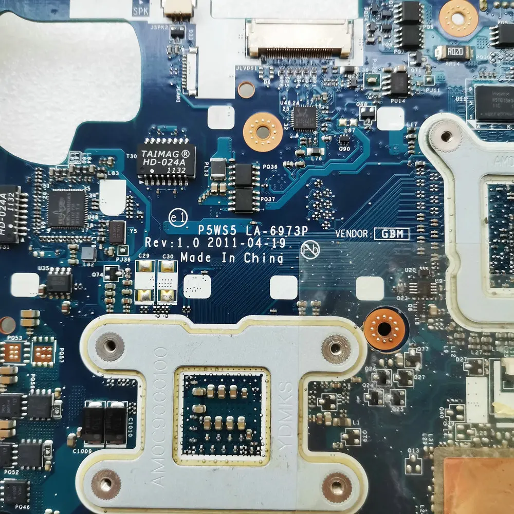 Untuk Gateway NV55 NV55S Motherboard Laptop P5WS5 LA-6973P DDR3 HD 7670M 1GB MBWZK02001 MB.WZK02.001