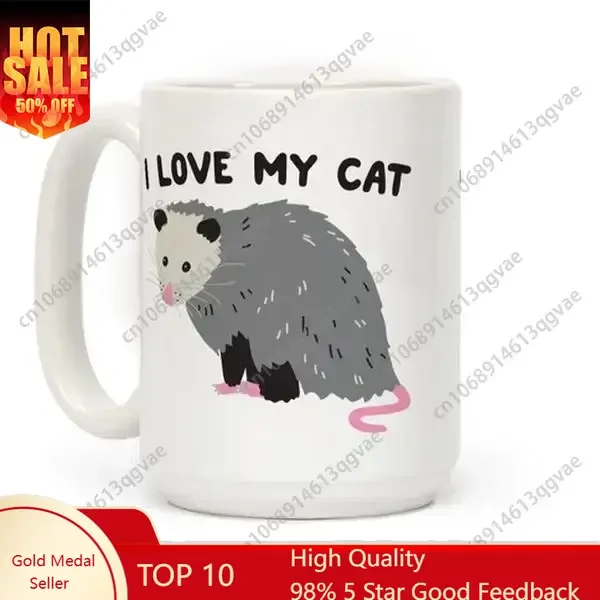 

I Love My Cat Opossum Coffee Mug