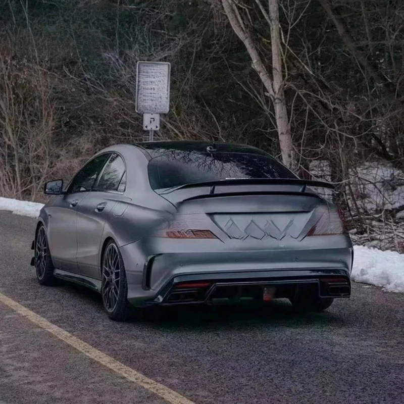 

Carbon Fiber Rear Spoiler Upgrade Pakte Style Car Body Kits C Class W117 Cla220 220 250 260 Cla45 2013-2018