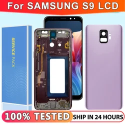 Pantalla 100% probada para Samsung Galaxy S9 LCD con montaje de pantalla táctil digitalizador SM-G960FD S9 G960 LCD con reemplazo de marco