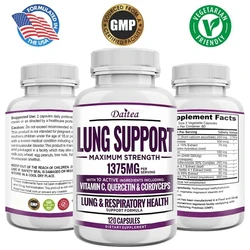 Lung and Breathing Support Supplement - Lung Cleansing and Detoxifying Formula for Bronchial and Respiratory Systems