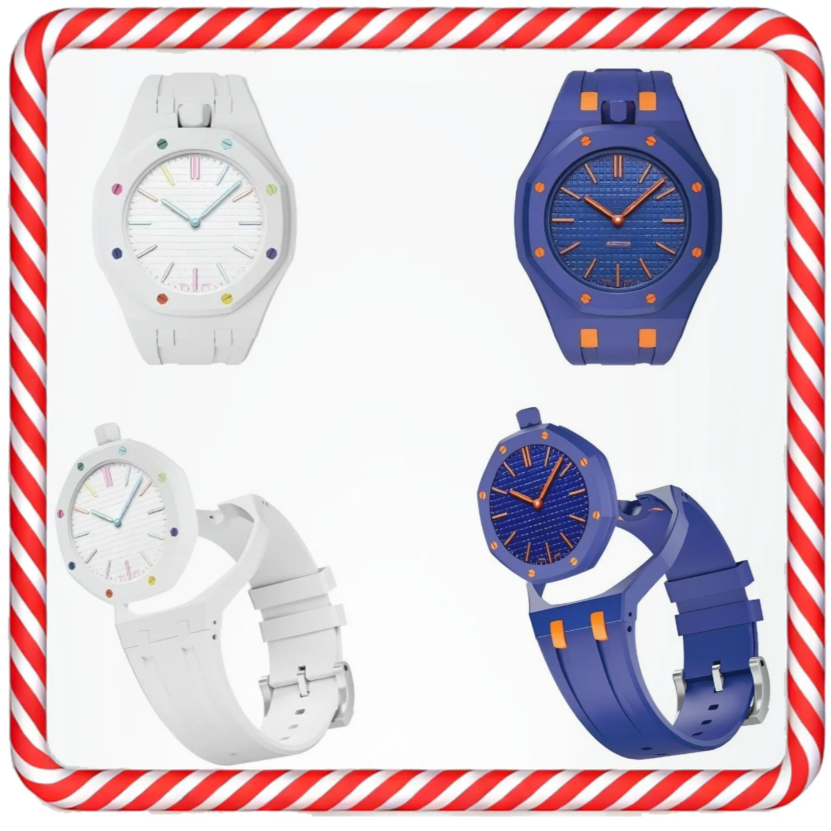 

2026 Hot Sale Modified Color Case Watch Integrated Ceramic Silicone Quartz Watch