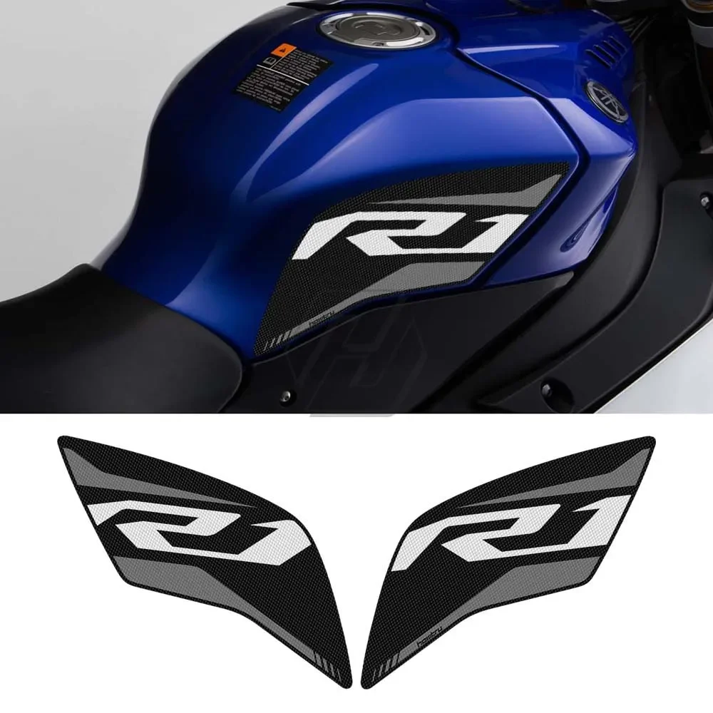 

Защитные накладки на бак для мотоцикла Yamaha YZF R1 2015-2019, наклейки-грипсы для защиты коленей