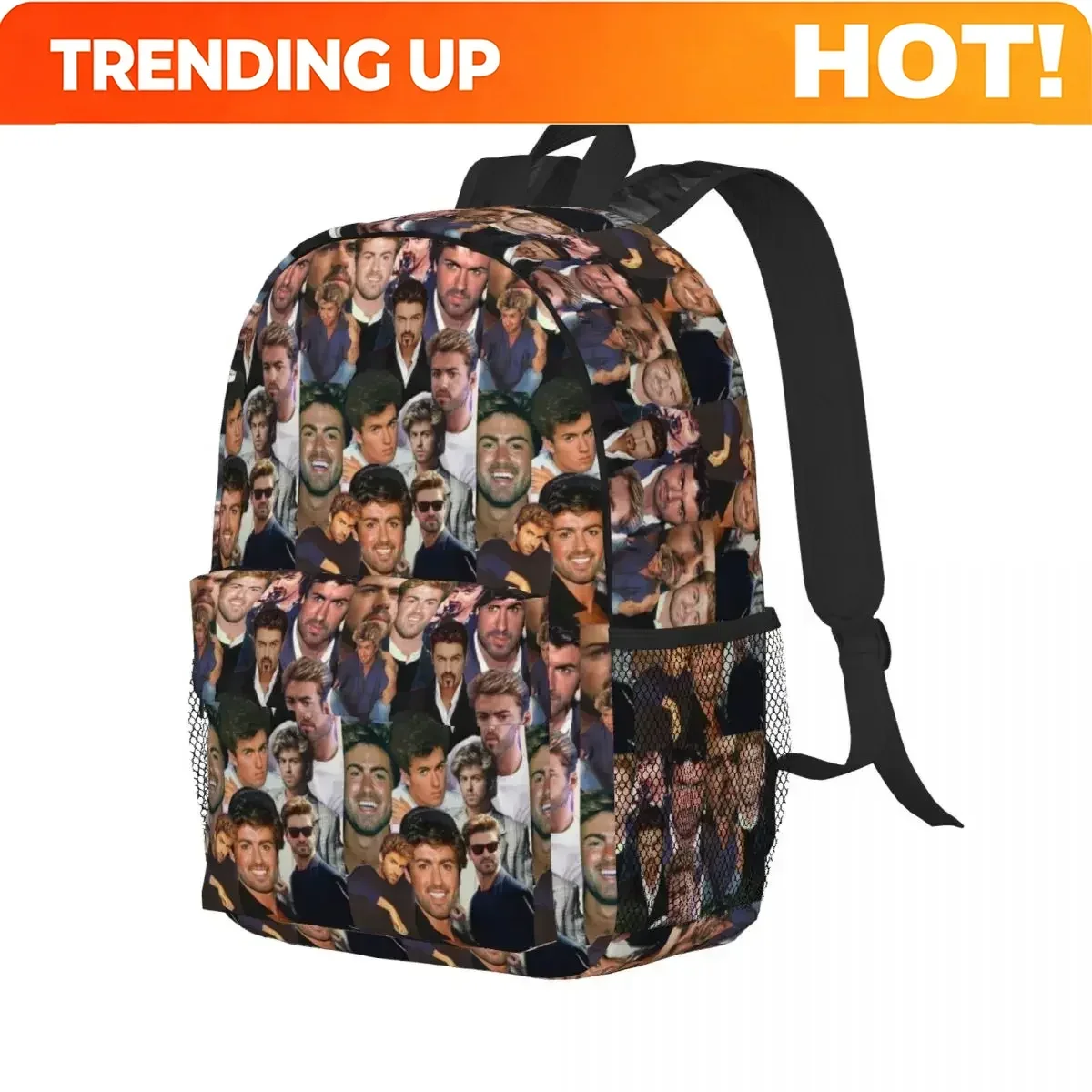 Custom Bag George Michael Backpack Student Boys Girls BookBag Kids School Bag Computer Shoulder Bags For Men Women