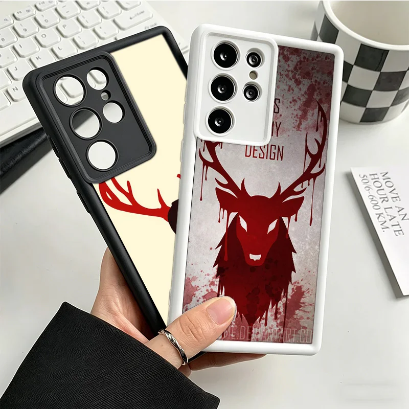 Hannibal Tv Show Poster Phone Case For Samsung S25 S26 FE S23 S22 Ultra Galaxy S21 S20 Plus S24 FE Cover Coque Shell Protective